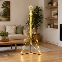 Festive LED Christmas Tree with 8 Dynamic Lighting Modes