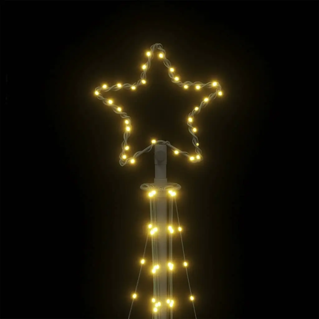 LED Christmas Tree Warm White Lights 240cm 8 Effects Indoor Outdoor Holiday