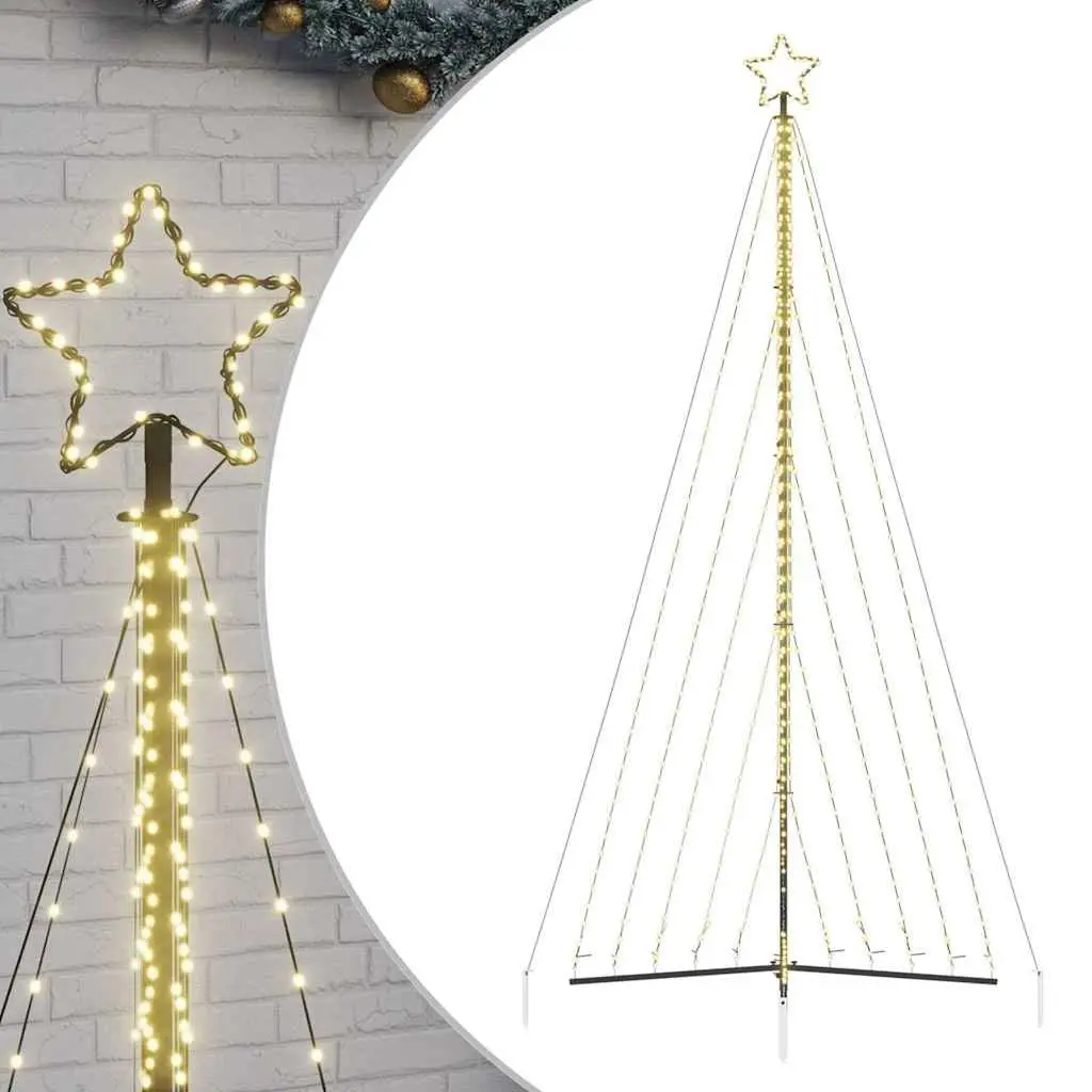 LED Christmas Tree Warm White Lights 570 LED 4045cm 8 Effects Indoor Outdoor Decoration