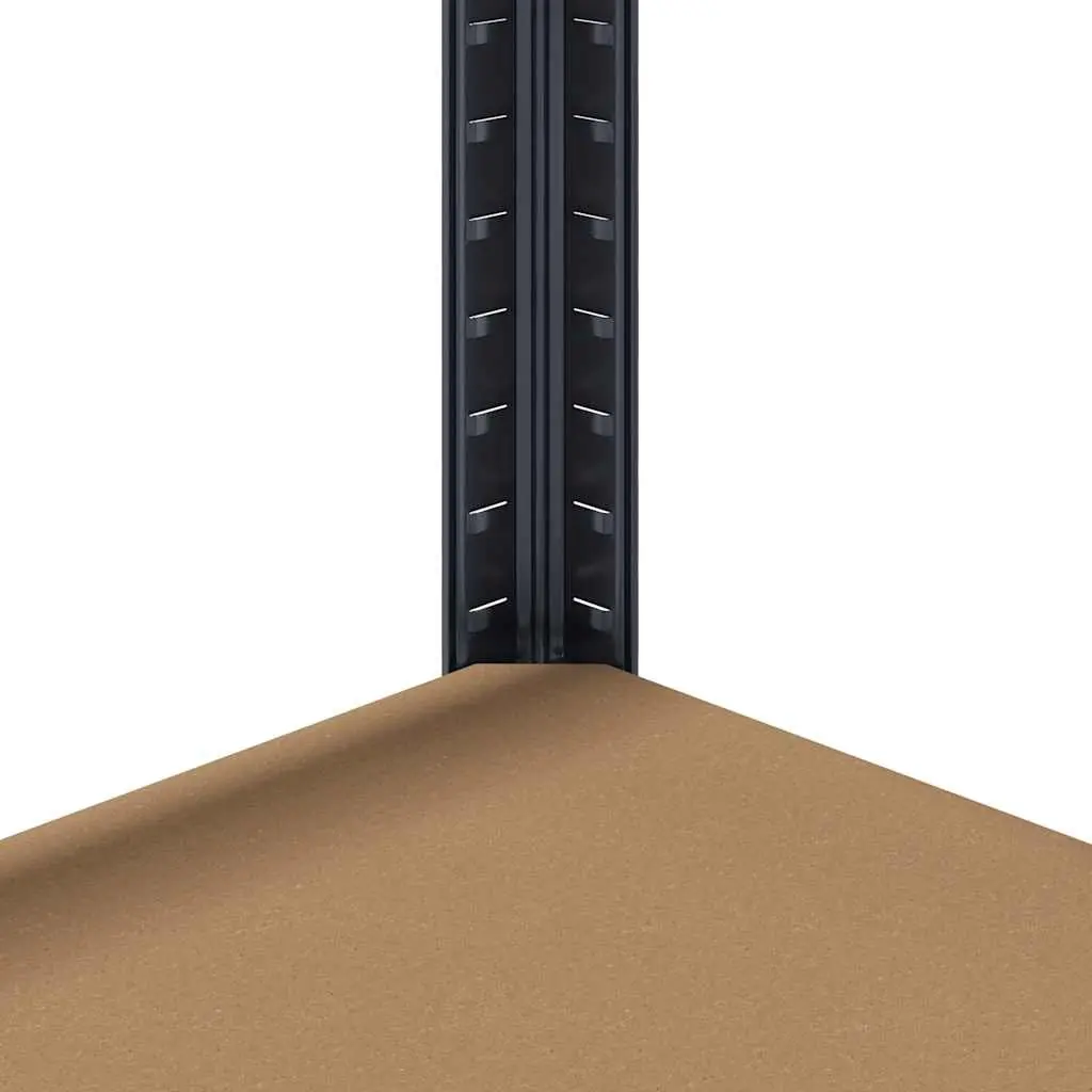 5-Layer Storage Shelf Anthracite Steel Frame Engineered Wood