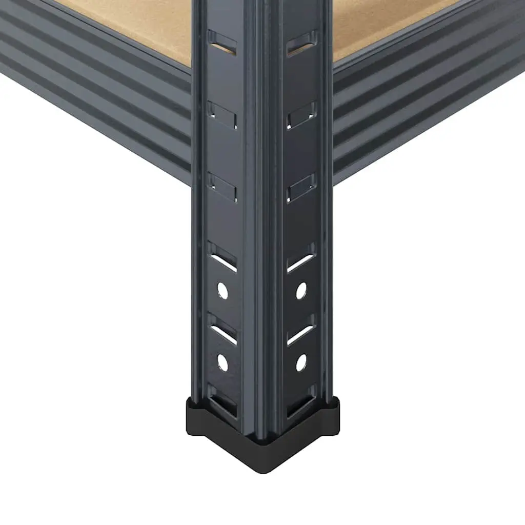 5-Layer Storage Shelf Anthracite Steel Frame Engineered Wood