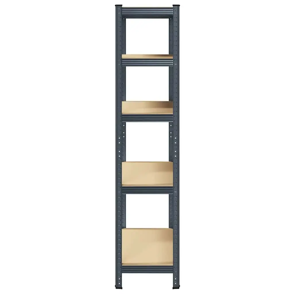5-Layer Storage Shelf Anthracite Steel Engineered Wood