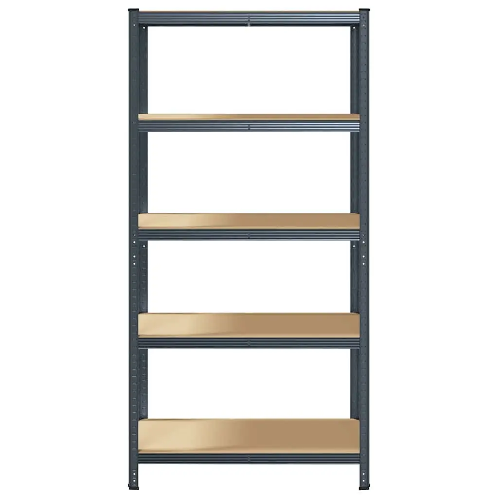 5-Layer Storage Shelf Anthracite Steel Engineered Wood