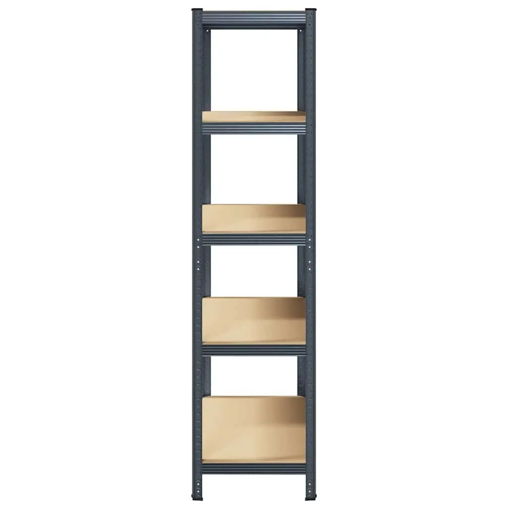 5-Layer Storage Shelf Anthracite Steel Engineered Wood