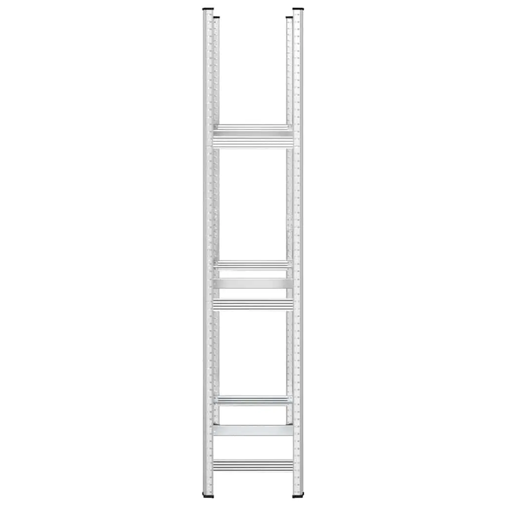 3-Layer Tyre Shelf Silver Steel 110x40x200cm Garage Storage Industrial Shelving