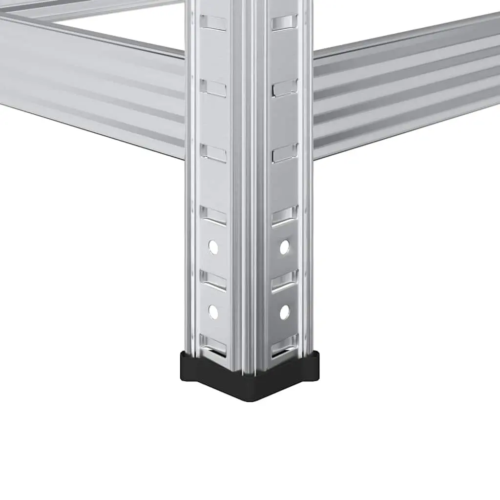 3-Layer Tyre Shelf Silver Steel 110x40x200cm Garage Storage Industrial Shelving