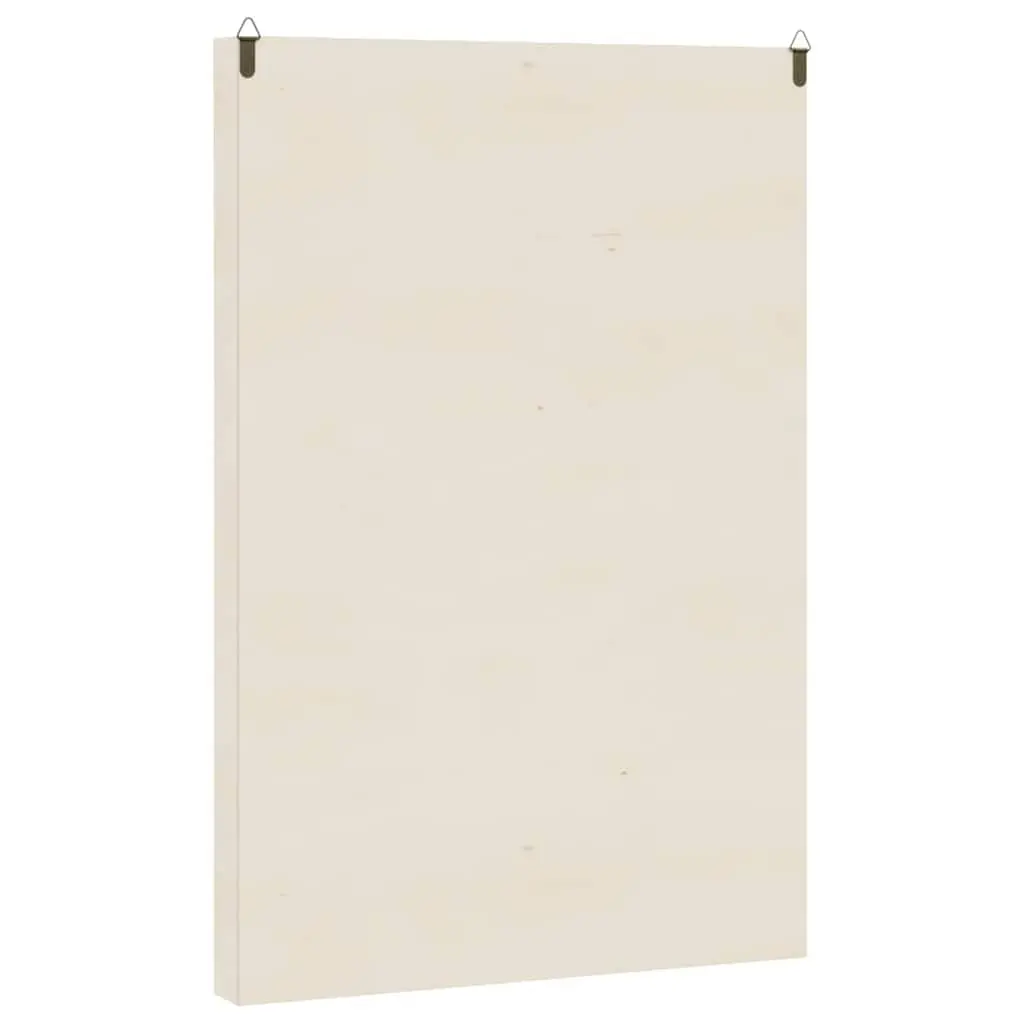 Wooden Display Case Wall Mounted 56 Compartments Brown Plywood