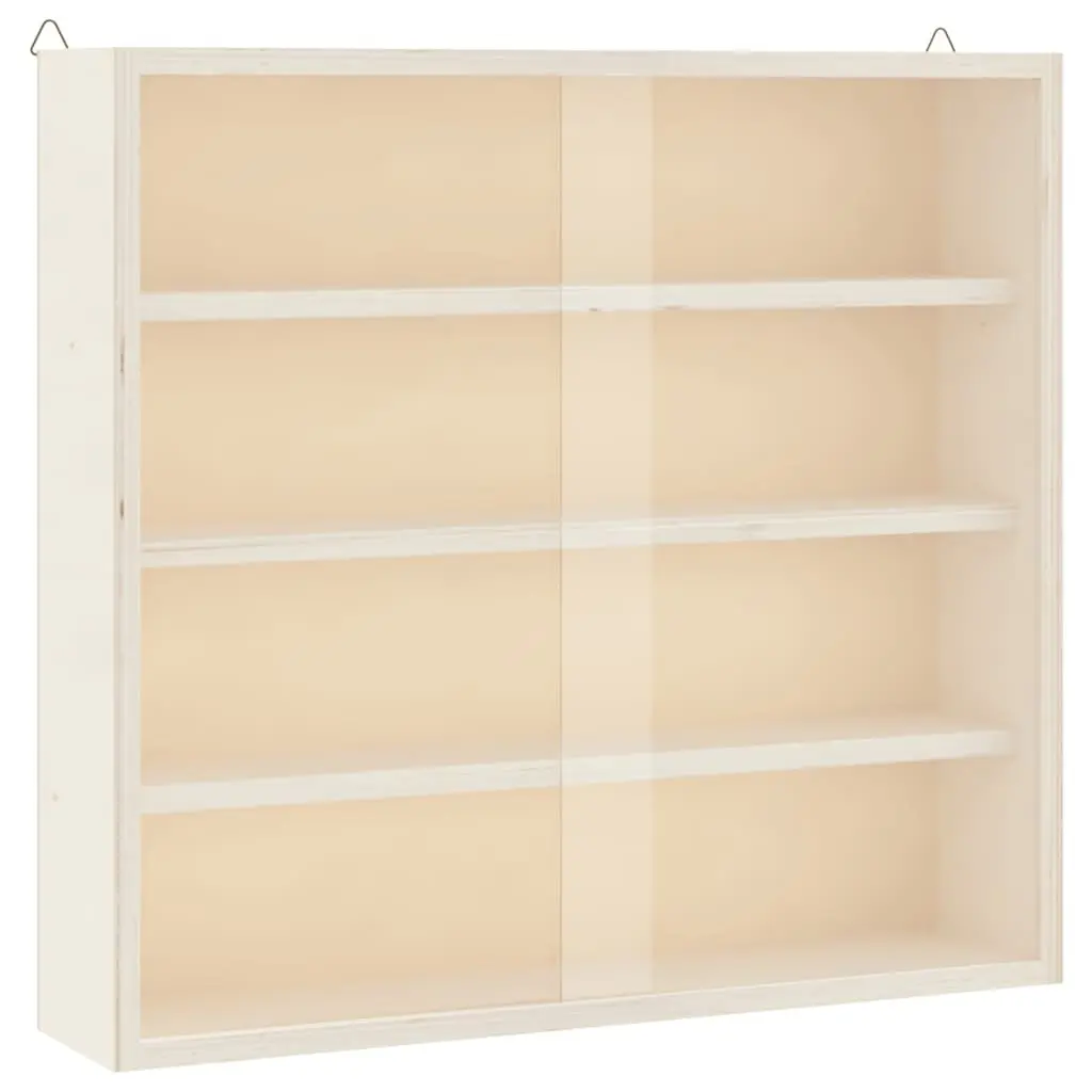 Wooden Display Cabinet with Transparent Doors for Collectibles 4 Shelves Brown