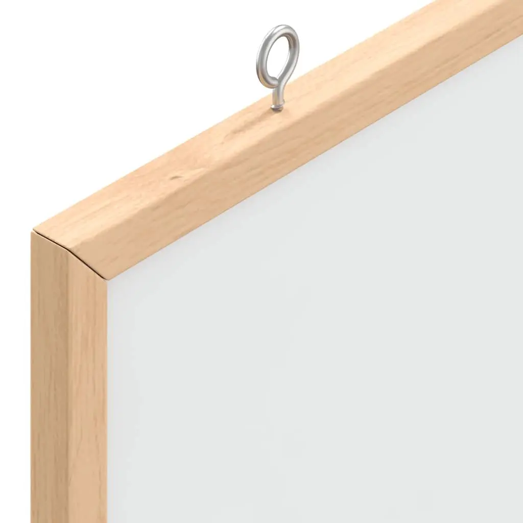 Magnetic Whiteboard Dry Erase Board Pine Wood Frame 40x30cm Home Office Display