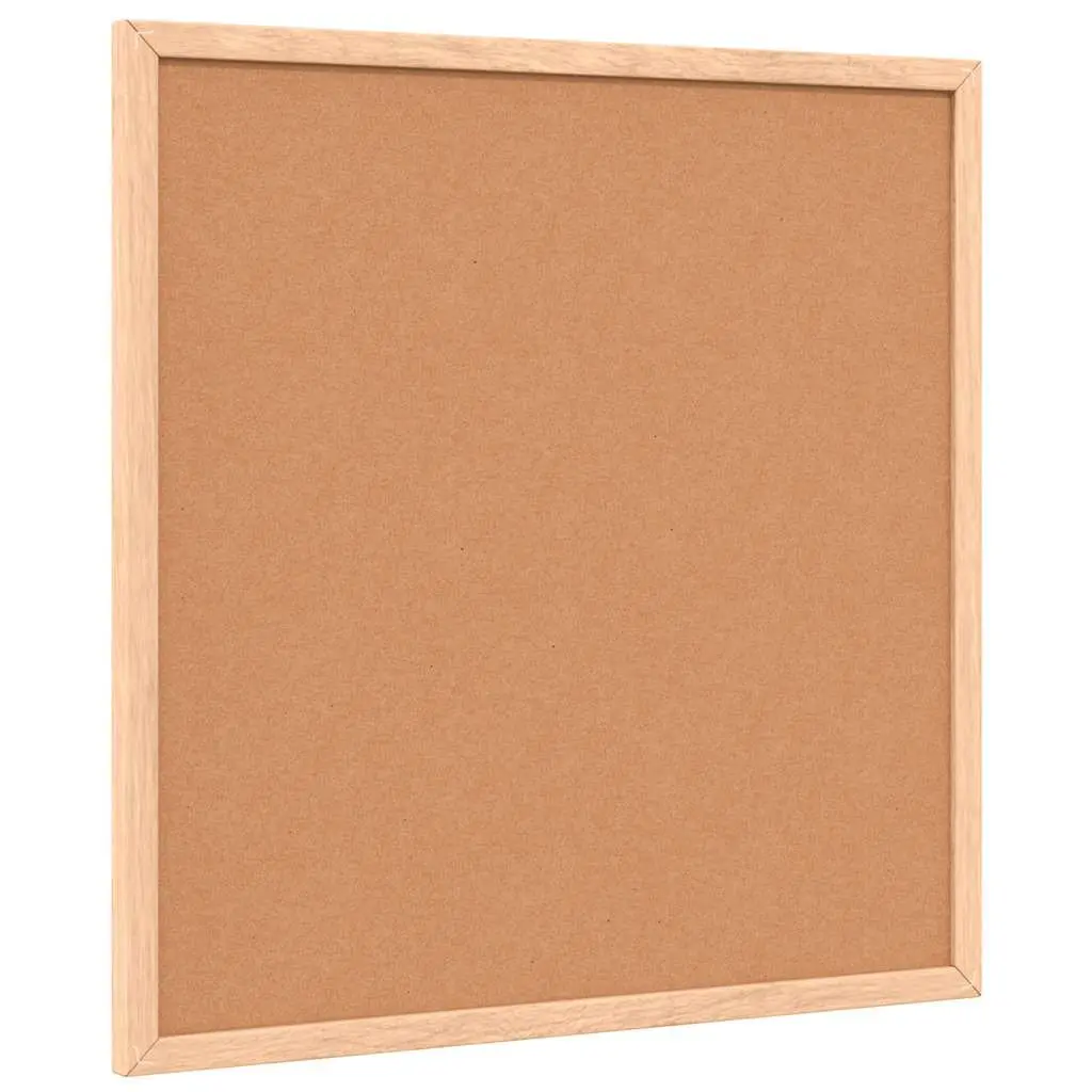 Magnetic Whiteboard Dry Erase Board Lacquer Coated Surface Pine Wood Frame 40x40cm