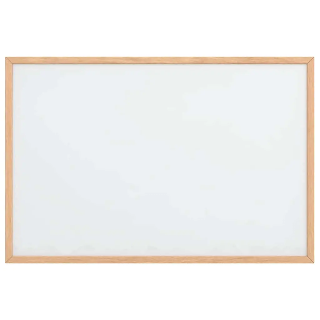 Magnetic Whiteboard Dry Erase Board Lacquer-Coated Smooth Surface Solid Pine Wood Frame 60x40cm
