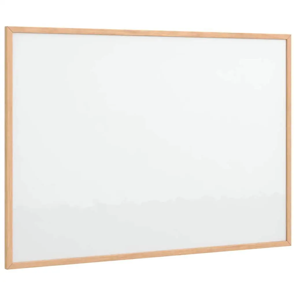 Magnetic Whiteboard Lacquer-Coated Surface Pine Wood Frame 80x55 cm