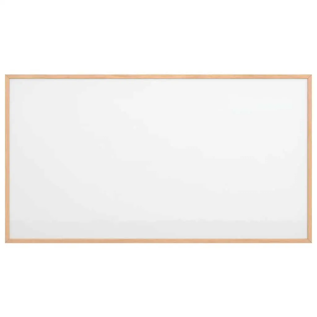 Magnetic Whiteboard Lacquer-Coated Surface Pine Wood Frame 100x55cm