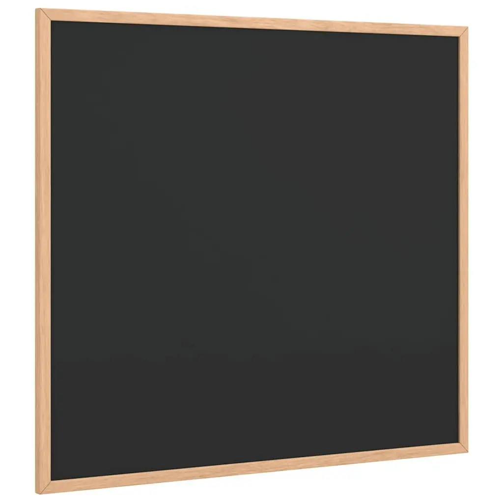 Chalkboard Bulletin Board Smooth Surface Pine Wood Frame 60x55 cm