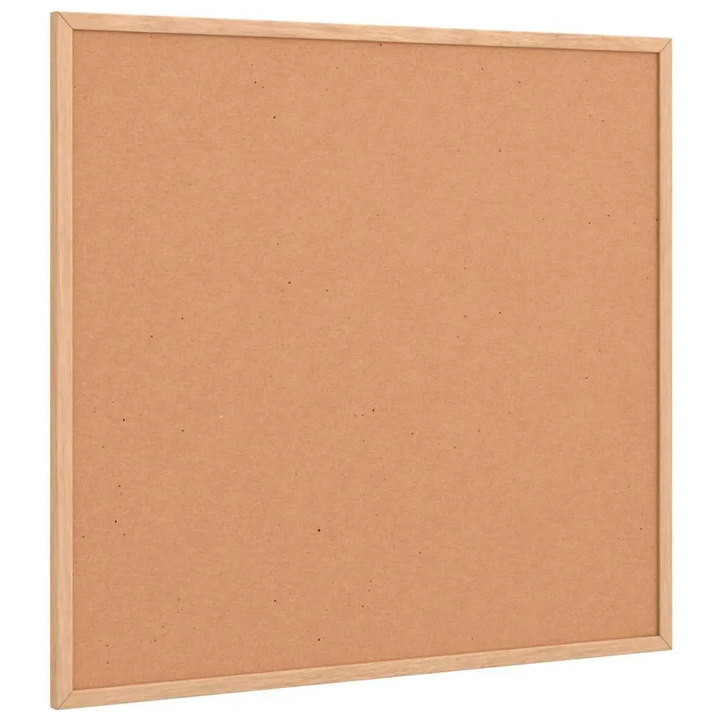 Cork Board Bulletin Notice Pinboard Self-Healing Cork Surface Solid Pine Wood Frame 60x55cm