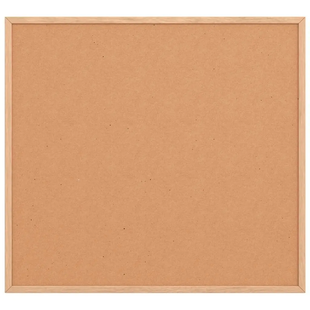 Cork Board Bulletin Notice Pinboard Self-Healing Cork Surface Solid Pine Wood Frame 60x55cm