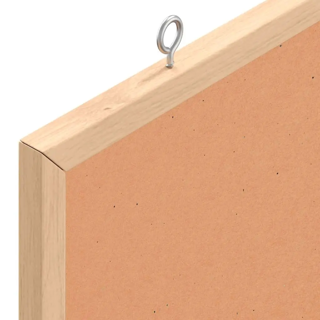 Cork Board Bulletin Notice Pinboard Self-Healing Cork Surface Solid Pine Wood Frame 60x55cm