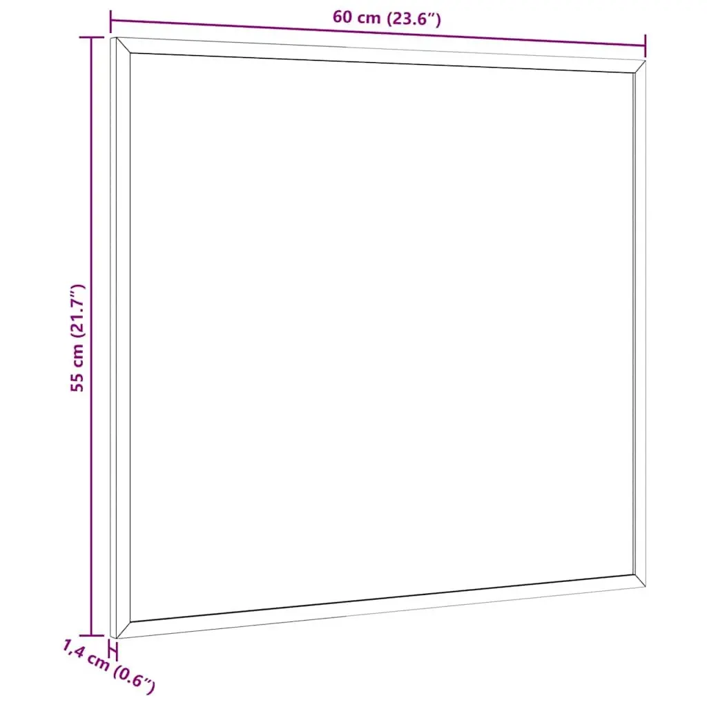 Cork Board Bulletin Notice Pinboard Self-Healing Cork Surface Solid Pine Wood Frame 60x55cm