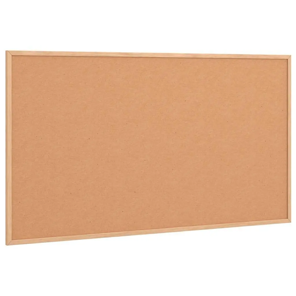 Cork Board Bulletin Display Self-Healing Surface Solid Pine Wood Frame 100x55 cm
