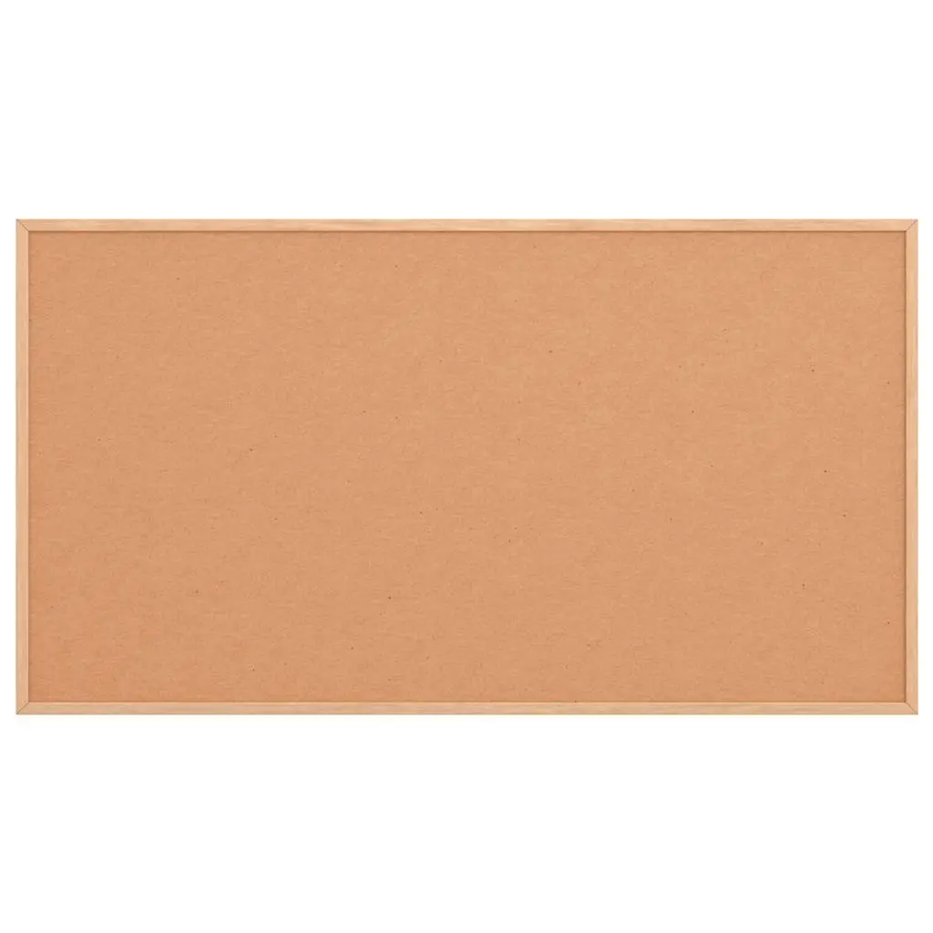 Cork Board Bulletin Display Self-Healing Surface Solid Pine Wood Frame 100x55 cm
