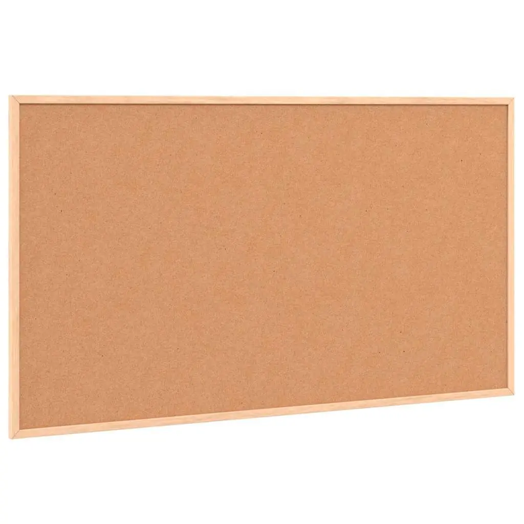 Cork Board Bulletin Display Self-Healing Surface Solid Pine Wood Frame 100x55 cm