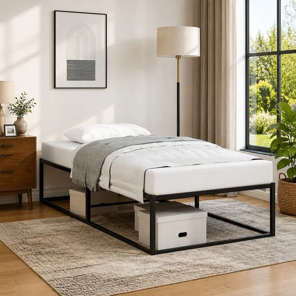 Black Metal Bed Frame