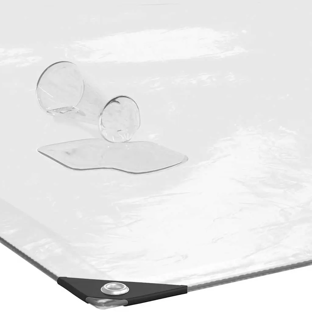Clear Polyethylene Tarpaulin with Eyelets 3x6m Waterproof