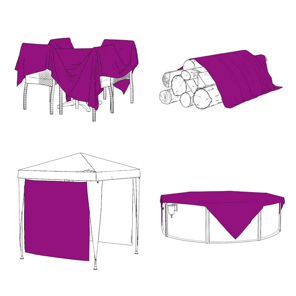 Clear Polyethylene Tarpaulin with Eyelets 3x6m Waterproof
