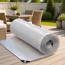 Friendly 3x8m Clear Tarpaulin with Eyelets for All Needs