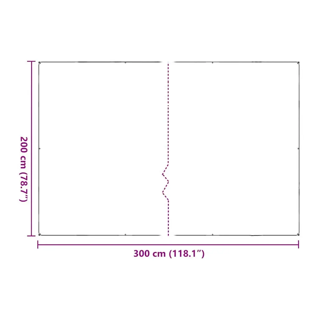 Clear Tarpaulin with Eyelets 2x3 m PVC Transparent Waterproof Outdoor Garden