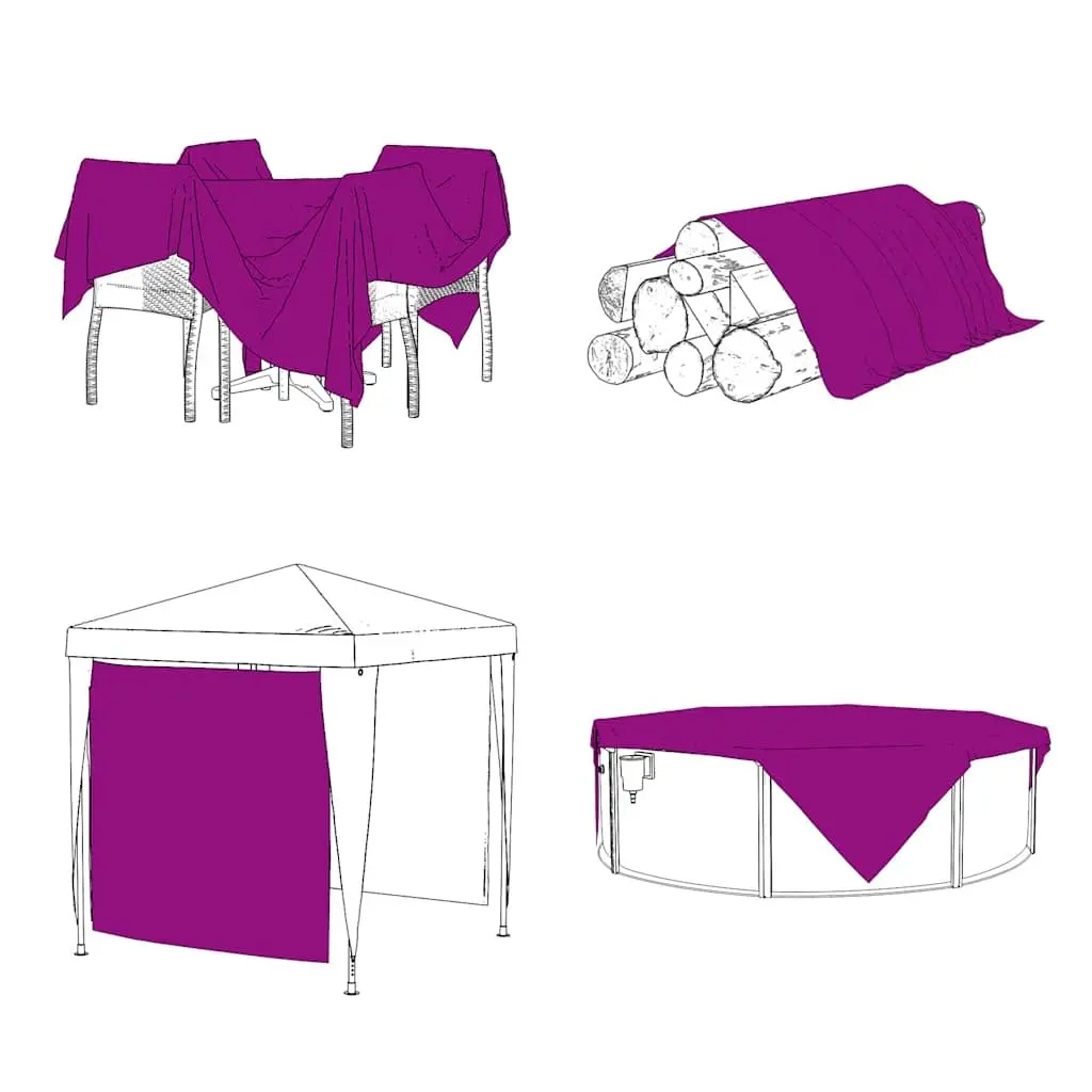 Clear Tarpaulin with Eyelets 2x3 m PVC Transparent Waterproof Outdoor Garden