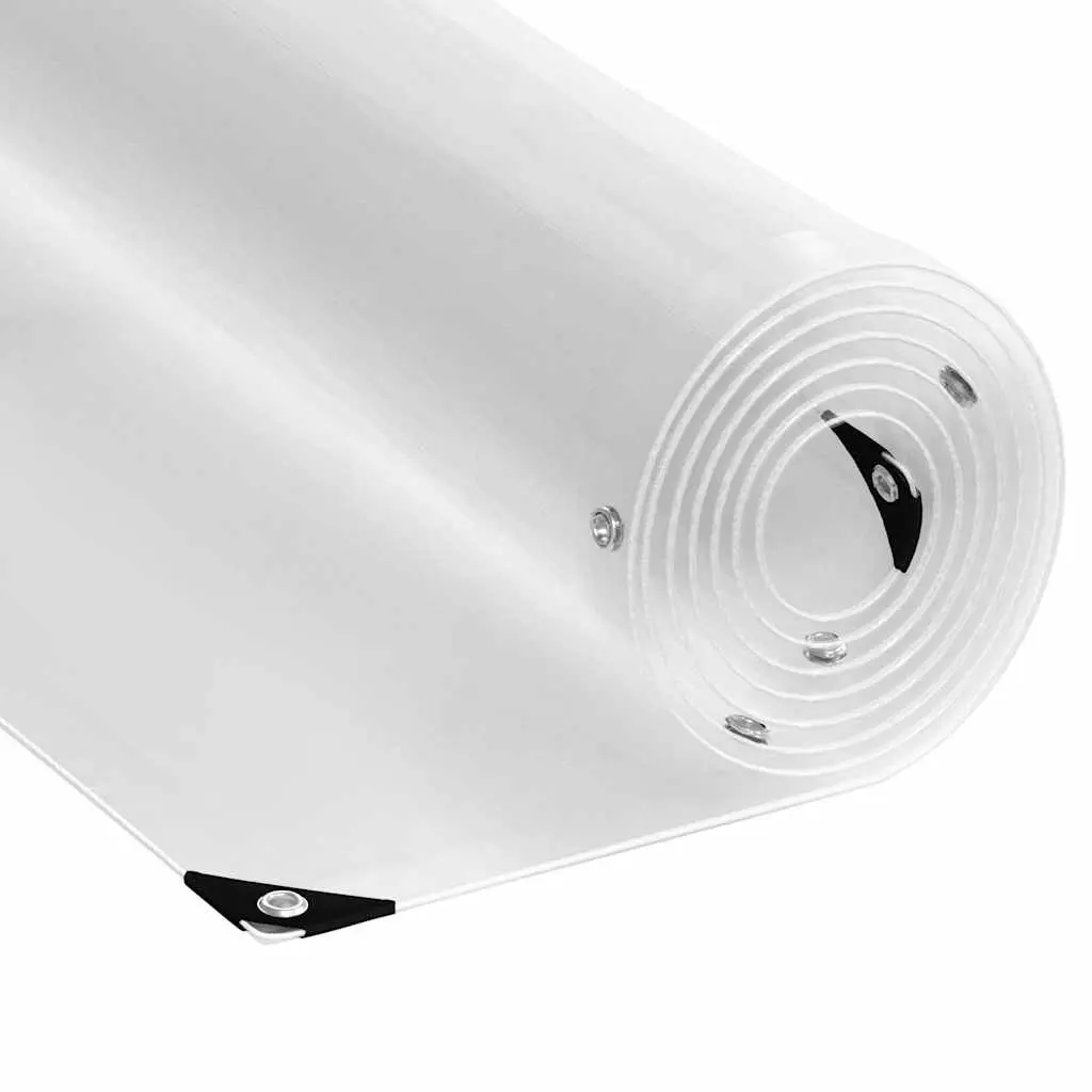 Clear Tarpaulin with Eyelets Transparent PVC Waterproof 3x6m Garden Cover Sheet