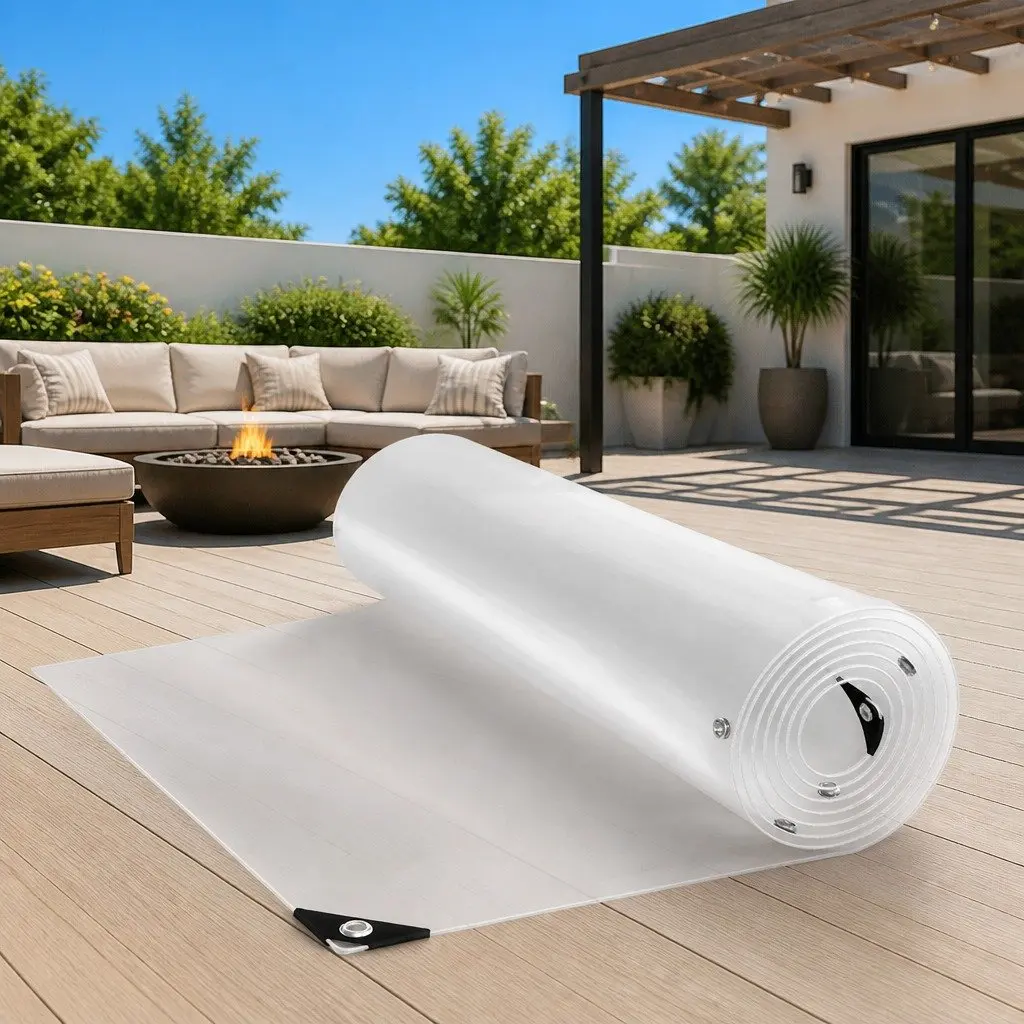 Clear PVC Tarpaulin 3x8 m