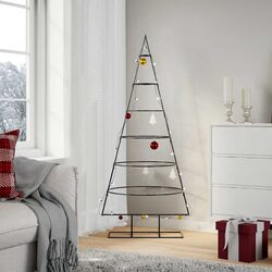Create Your Holiday Space with a 150cm Black Christmas Tree
