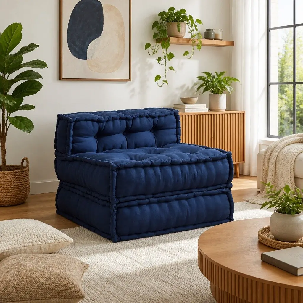 Indigo Fabric Modular Sofa Unit