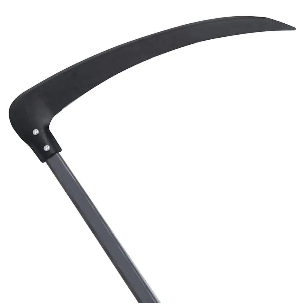 Scythe Curved Steel Blade 145cm Garden Tool with Grinding Stone for Grass Cutting and Weeds Removal