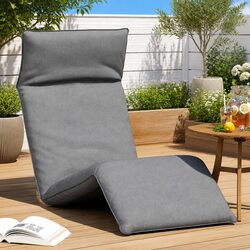 Your Comfortable Companion: Grey Folding Sun Lounger