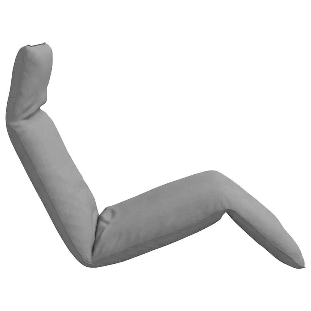Folding Garden Lounger Adjustable Grey Reclining Chair 5 Positions Outdoor Relaxation