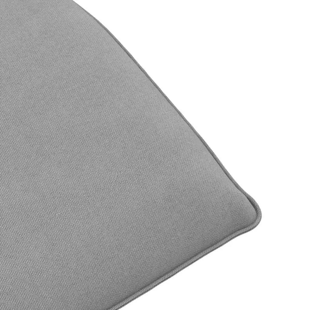 Folding Garden Lounger Adjustable Grey Reclining Chair 5 Positions Outdoor Relaxation