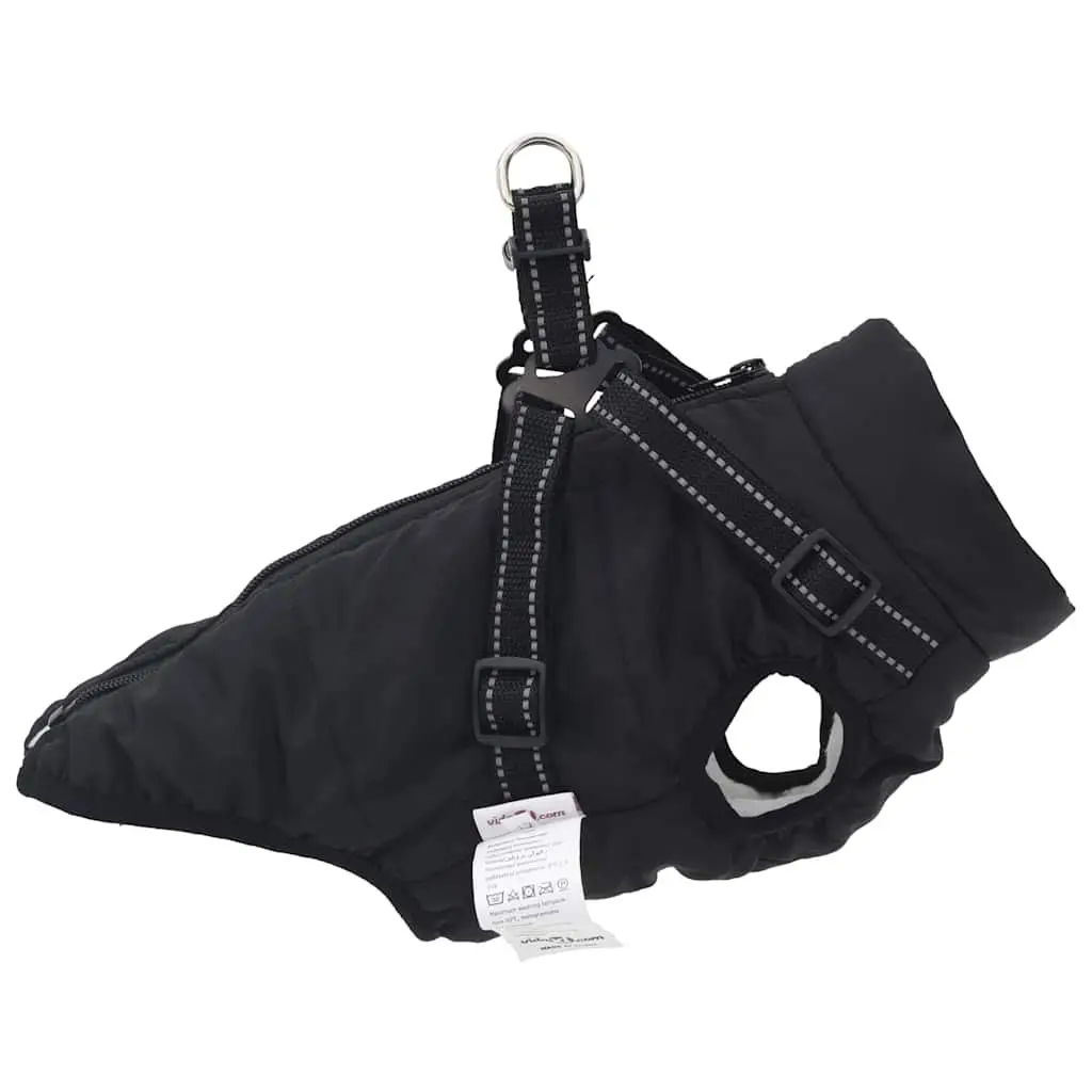 Dog Coat with Built-in Harness Waterproof Reflective Winter Jacket Warm Pet