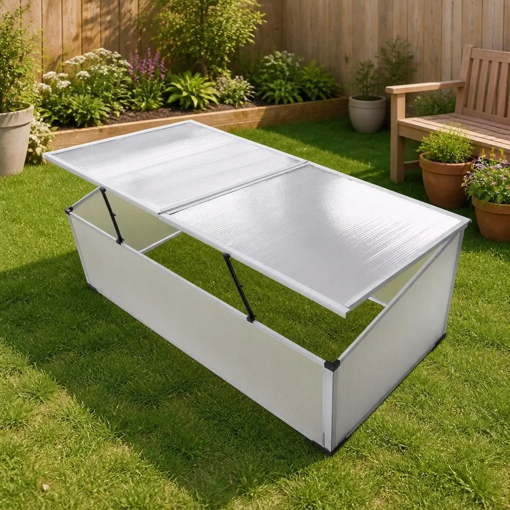 Cold Frame Greenhouse Polycarbonate Mini Garden Plant Protection 110 x 41 x 55 cm