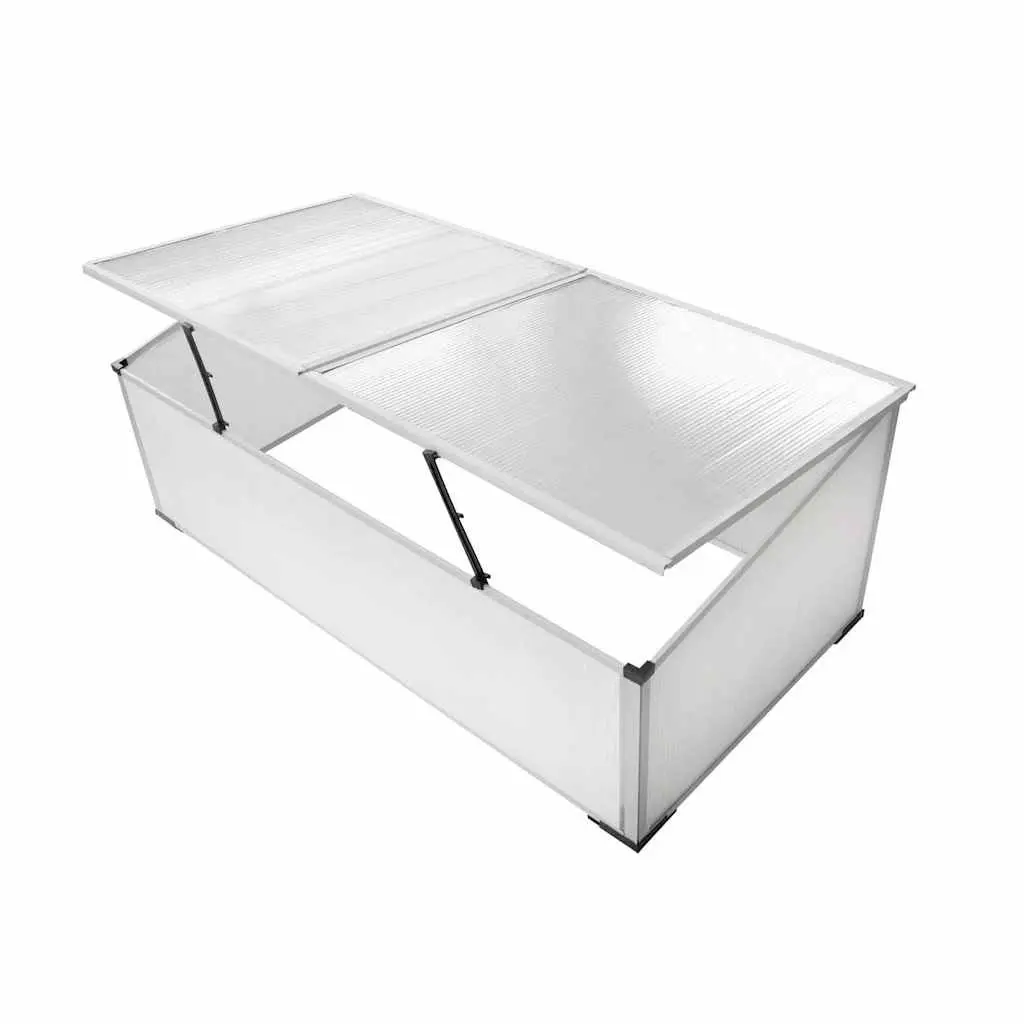 Cold Frame Greenhouse Polycarbonate Mini Garden Plant Protection 110 x 41 x 55 cm