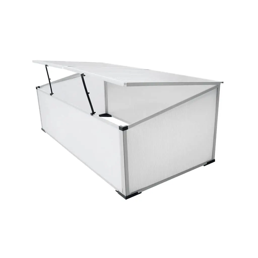 Cold Frame Greenhouse Polycarbonate Mini Garden Plant Protection 110 x 41 x 55 cm