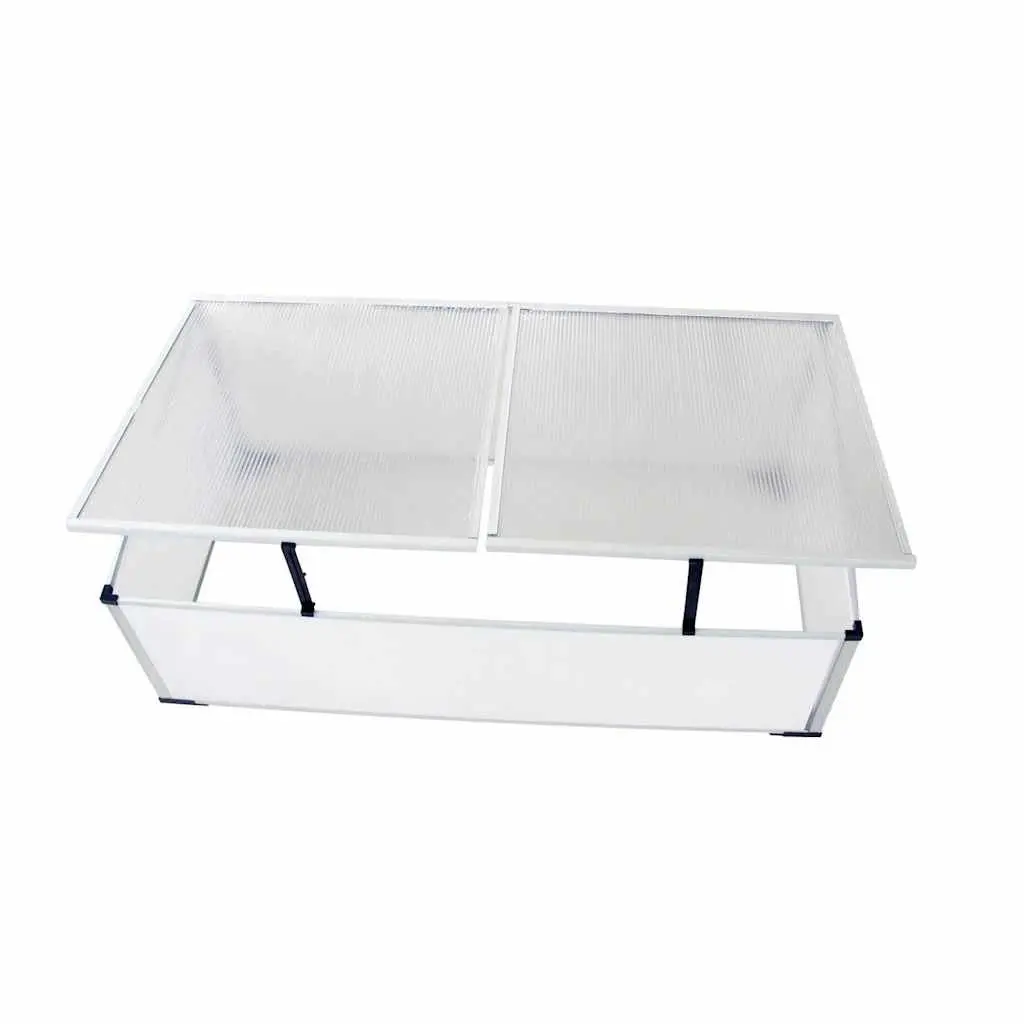 Cold Frame Greenhouse Polycarbonate Mini Garden Plant Protection 110 x 41 x 55 cm