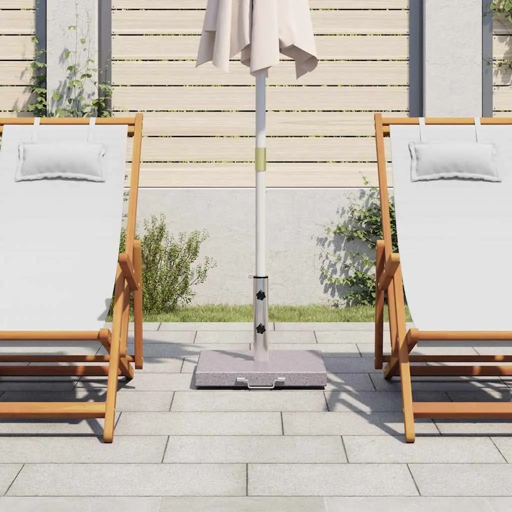 Parasol Stand Grey 45cm Polished Granite Base Stainless Steel