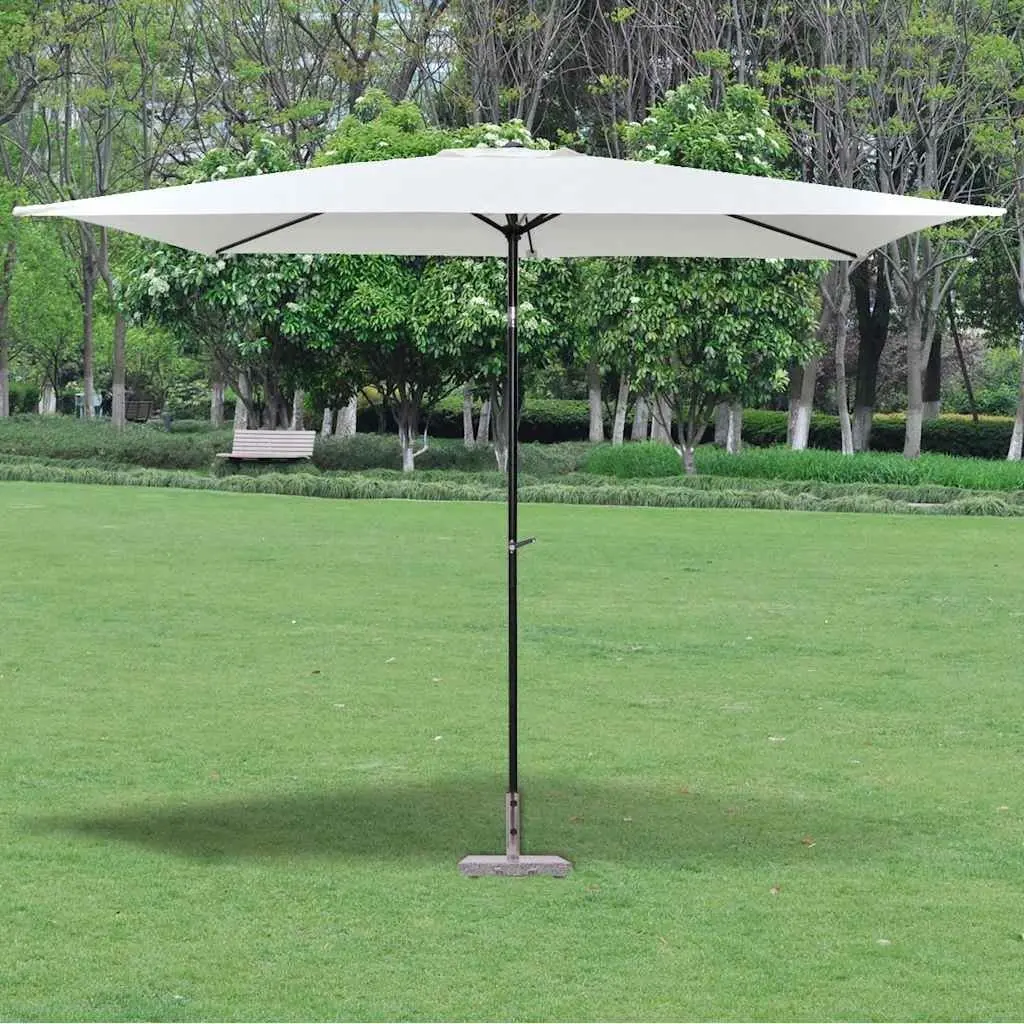 Parasol Stand Grey 45cm Polished Granite Base Stainless Steel
