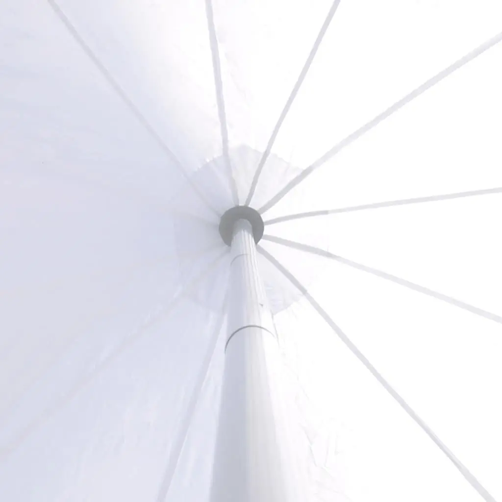 Hexagon Star Gazebo Pavilion UV-Resistant Weather-Resistant 10m Diameter White