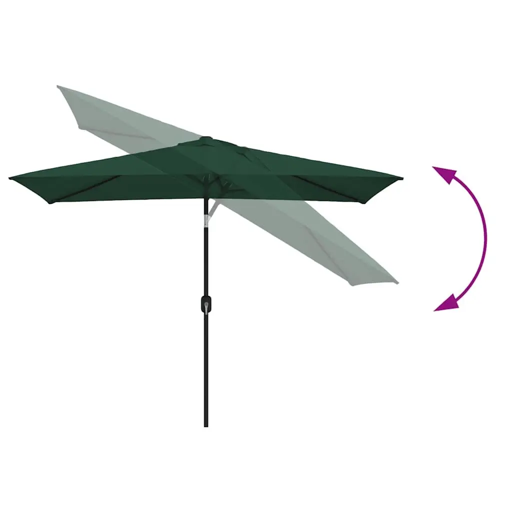 Garden Parasol UV Protective Foldable 200 x 300 cm Outdoor Patio Sun Shade Umbrella