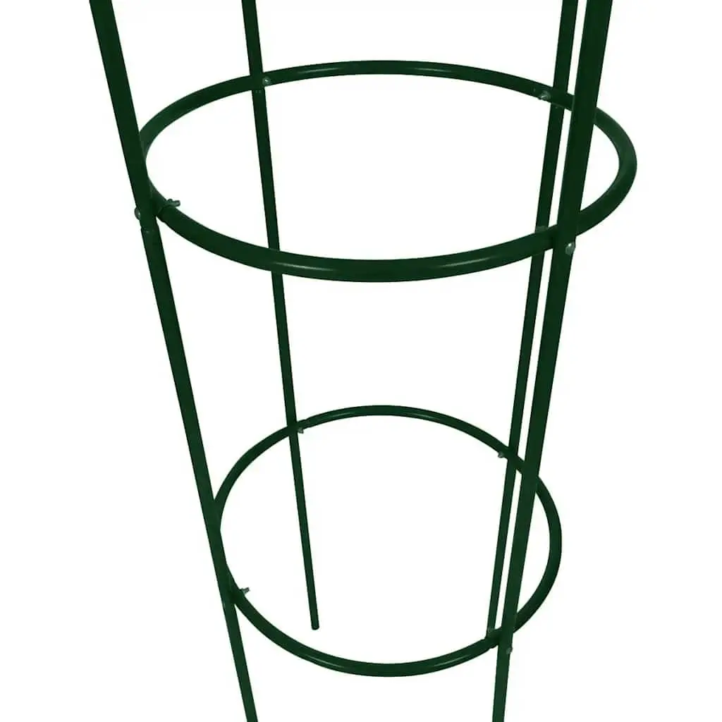 Garden Arch Towers Set 2 Pieces Iron Construction Weather Resistant Green