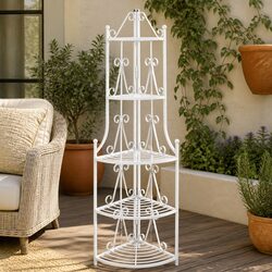 Your Perfect White Corner Plant Rack Awaits